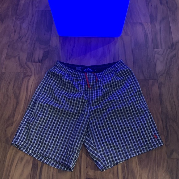 Vintage 90s Polo Ralph Lauren Checker Yacht shorts